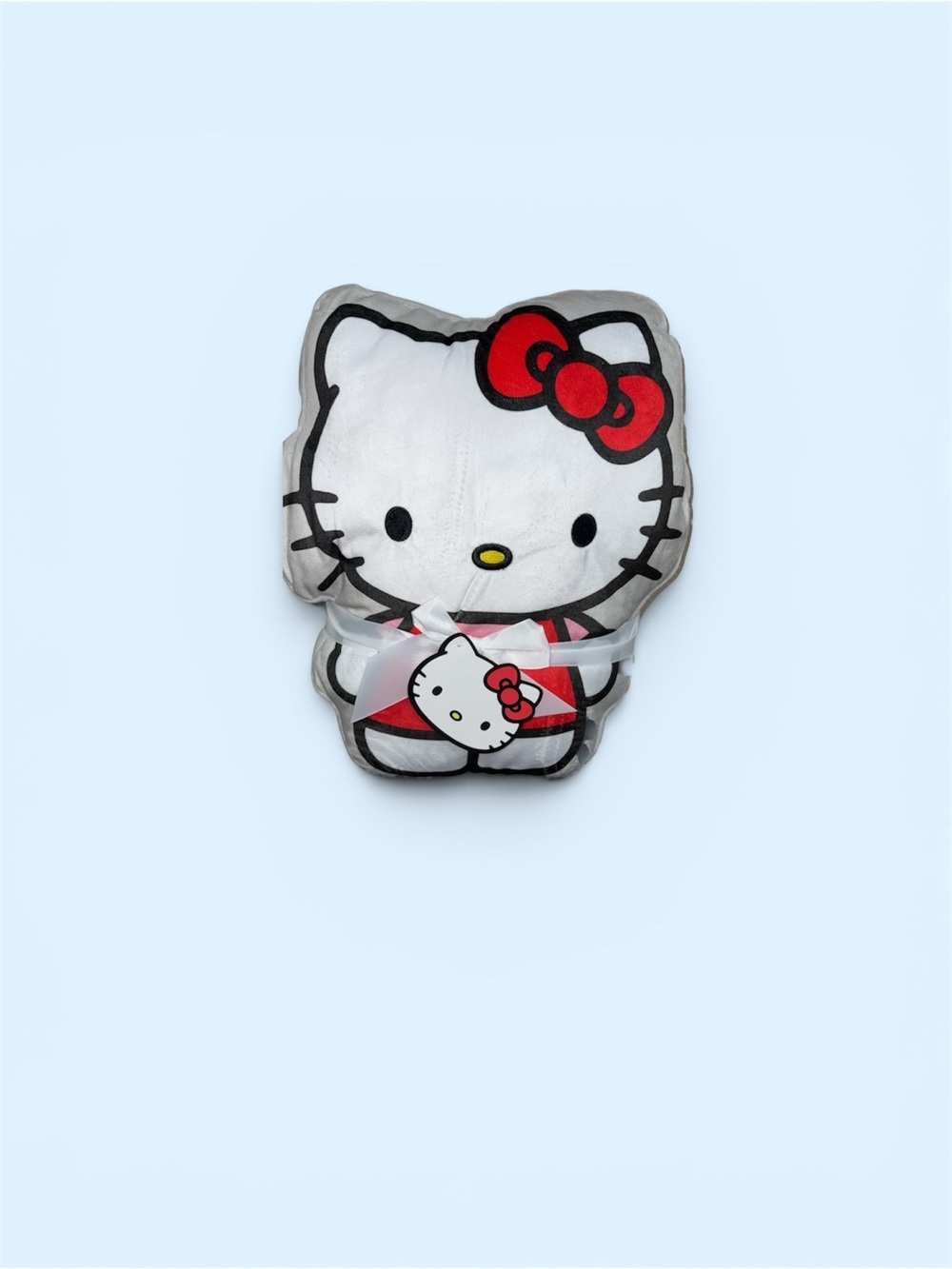 Hello Kitty Pink & Red Polka Dot Shaped Pillow and Throw Set - Picture 2 of 2